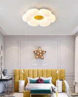 Blooming Six Petal Flower LED Flush Mount Ceiling Lamp for Nursery and Kids Rooms