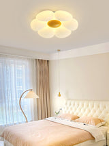 Blooming Six Petal Flower LED Flush Mount Ceiling Lamp for Nursery and Kids Rooms