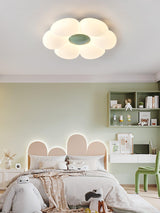 Blooming Six Petal Flower LED Flush Mount Ceiling Lamp for Nursery and Kids Rooms