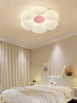 Blooming Six Petal Flower LED Flush Mount Ceiling Lamp for Nursery and Kids Rooms