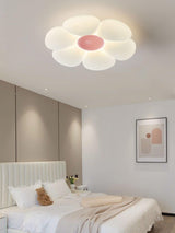 Blooming Six Petal Flower LED Flush Mount Ceiling Lamp for Nursery and Kids Rooms