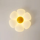 Blooming Six Petal Flower LED Flush Mount Ceiling Lamp for Nursery and Kids Rooms