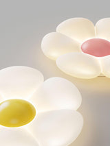 Blooming Six Petal Flower LED Flush Mount Ceiling Lamp for Nursery and Kids Rooms