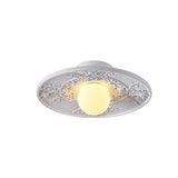 vintage-french-style-white-floral-resin-semi-flush-mount-ceiling-light