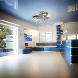 Modern Chrome Pebble LED Ceiling Light Biomorphic Reflective Flush Mount Lamp
