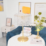 Skylar Modern Brass and Glass Table Lamp for Luxury Bedroom and Office Lighting