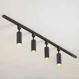 Modern Minimalist LED Cylinder Track Light Adjustable Spotlight for Gallery and Home