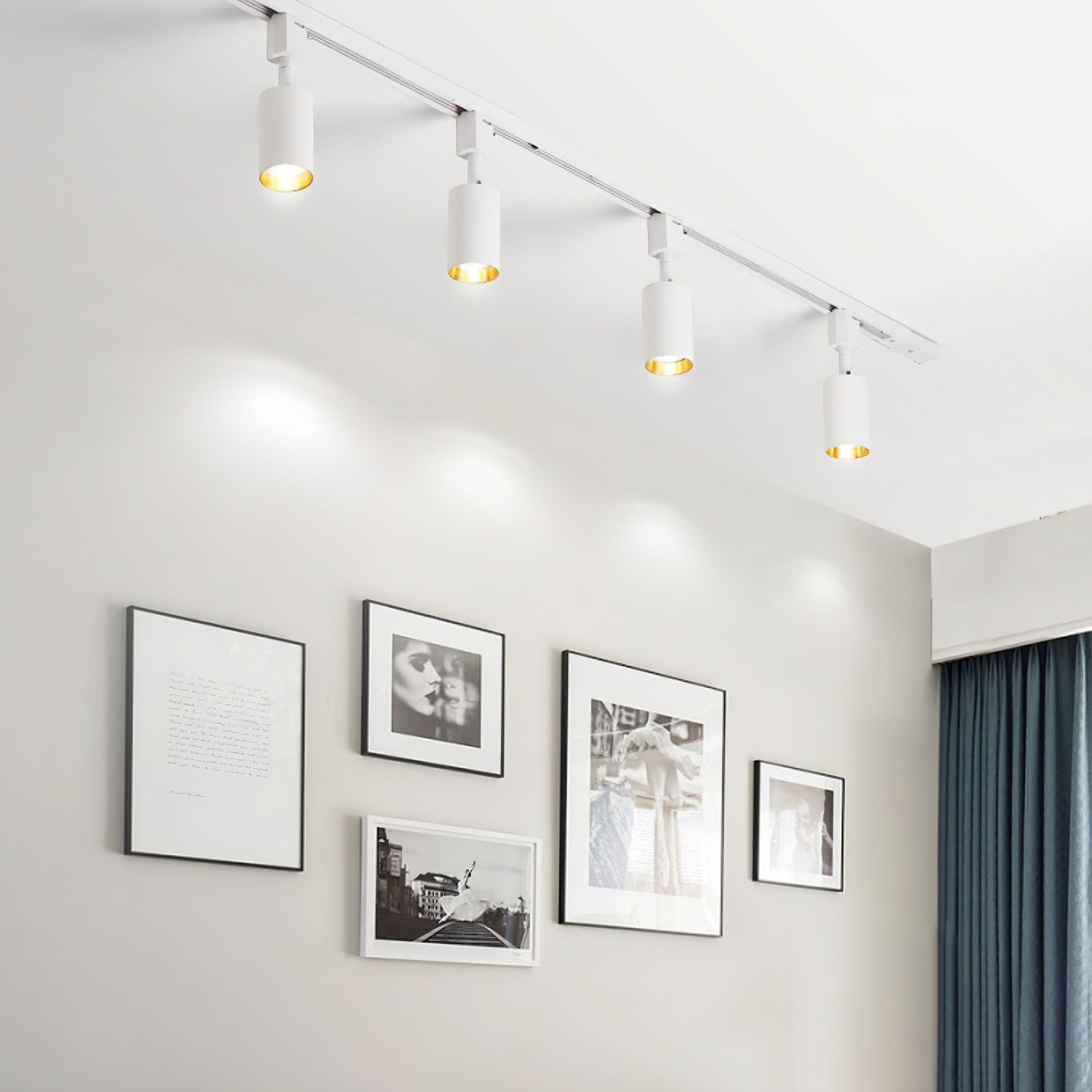 Modern Minimalist LED Cylinder Track Light Adjustable Spotlight for Gallery and Home