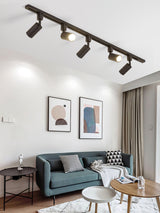 Modern Minimalist LED Cylinder Track Light Adjustable Spotlight for Gallery and Home