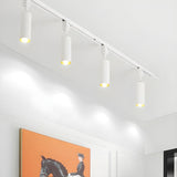 Modern Minimalist LED Cylinder Track Light Adjustable Spotlight for Gallery and Home
