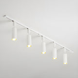 Modern Minimalist LED Cylinder Track Light Adjustable Spotlight for Gallery and Home