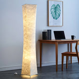 Modern Tall Slim Waist Tower Floor Lamp LED Standing Light for Bedroom and Office