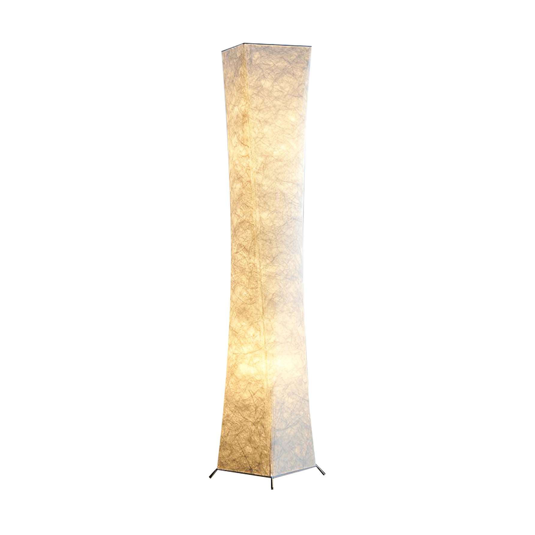 Modern Tall Slim Waist Tower Floor Lamp LED Standing Light for Bedroom and Office