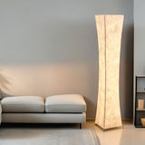 Modern Tall Slim Waist Tower Floor Lamp LED Standing Light for Bedroom and Office