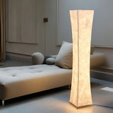 Modern Tall Slim Waist Tower Floor Lamp LED Standing Light for Bedroom and Office