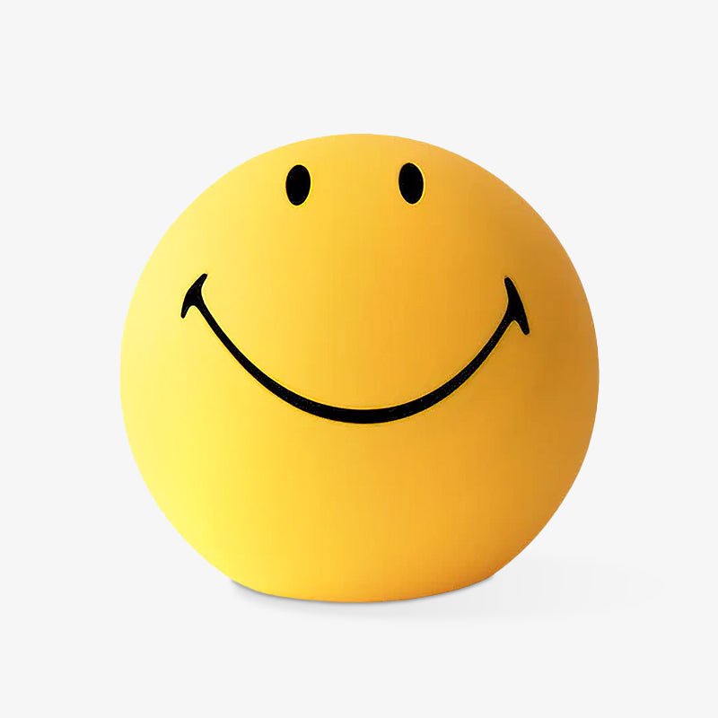 Modern Smiling Face Table Lamp Yellow Decorative LED Night Light for Home Decor