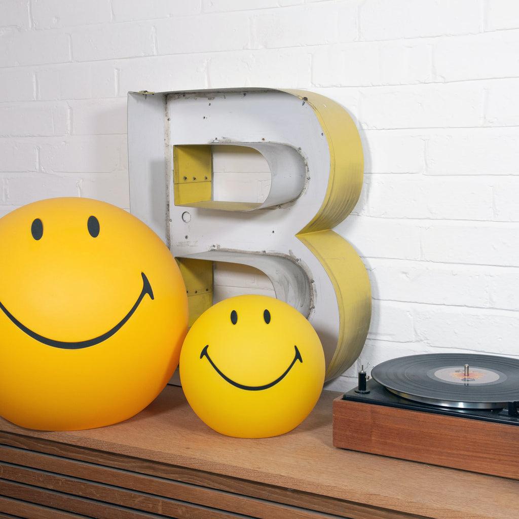 Modern Smiling Face Table Lamp Yellow Decorative LED Night Light for Home Decor