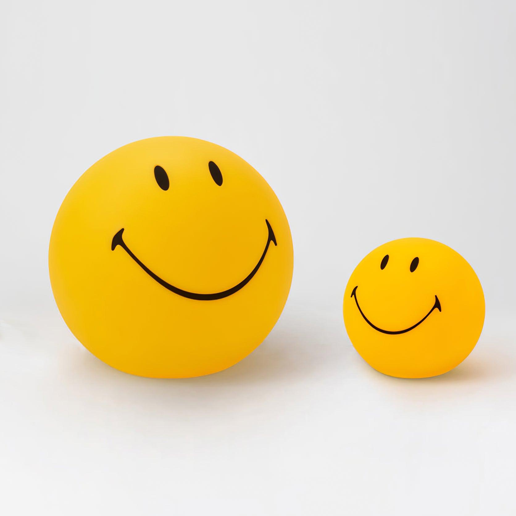 Modern Smiling Face Table Lamp Yellow Decorative LED Night Light for Home Decor