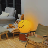 Modern Smiling Face Table Lamp Yellow Decorative LED Night Light for Home Decor