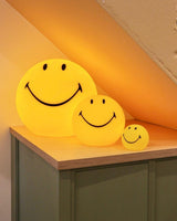 Modern Smiling Face Rechargeable LED Table Lamp for Bedside and Kids Bedroom Decor
