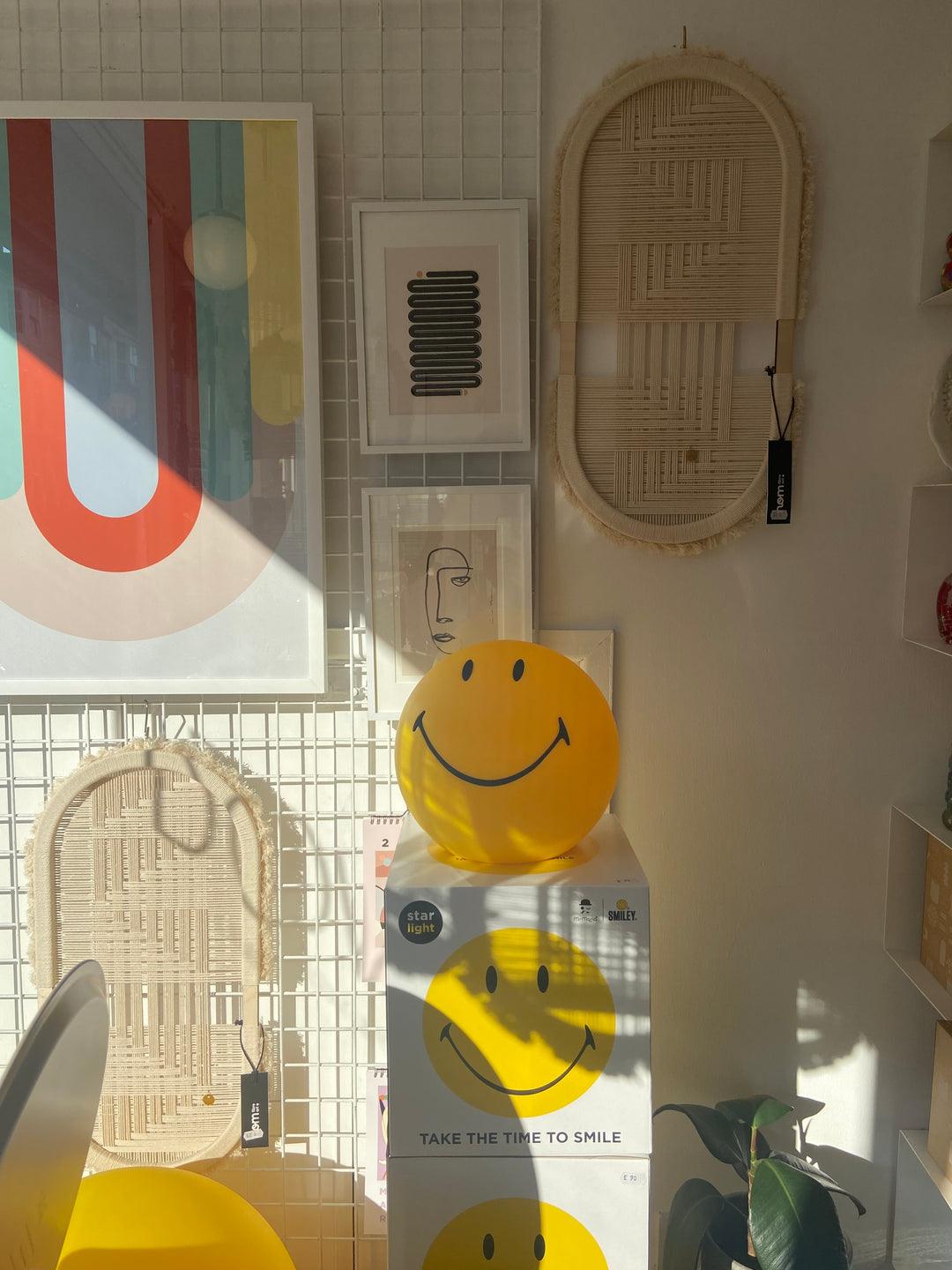 Modern Smiling Face Rechargeable LED Table Lamp for Bedside and Kids Bedroom Decor