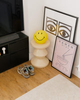 Modern Smiling Face Table Lamp Yellow Decorative LED Night Light for Home Decor