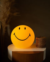 Modern Smiling Face Rechargeable LED Table Lamp for Bedside and Kids Bedroom Decor