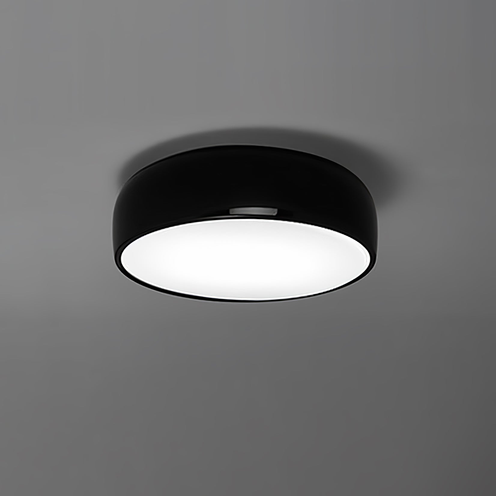 Modern Round Aluminum Flush Mount Ceiling Light for Minimalist Kitchen and Dining Areas