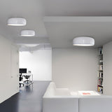 Modern Round Aluminum Flush Mount Ceiling Light for Minimalist Kitchen and Dining Areas