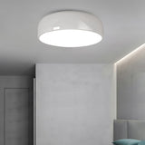 Modern Round Aluminum Flush Mount Ceiling Light for Minimalist Kitchen and Dining Areas