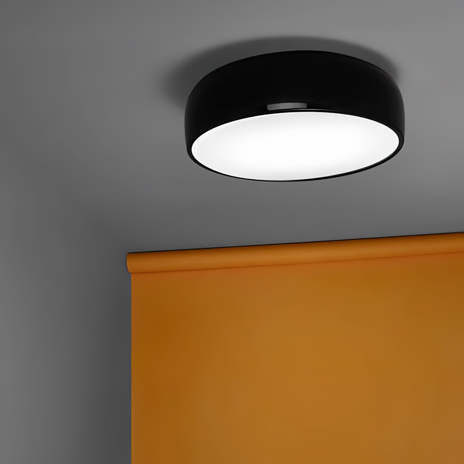 Modern Round Aluminum Flush Mount Ceiling Light for Minimalist Kitchen and Dining Areas