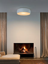 Modern Round Aluminum Flush Mount Ceiling Light for Minimalist Kitchen and Dining Areas