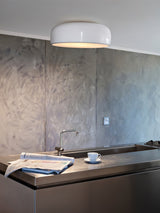 Modern Round Aluminum Flush Mount Ceiling Light for Minimalist Kitchen and Dining Areas