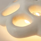 Modern Flower Design Retro Ceiling Lamp White Flush Mount Light for Dining Room Hallway