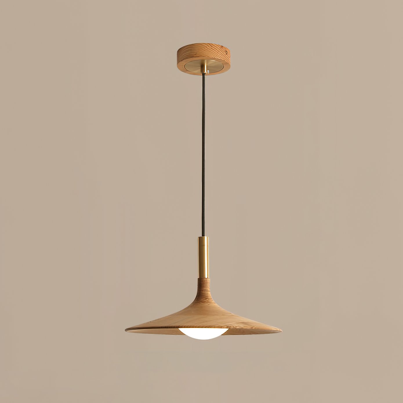 modern-solid-wood-disc-led-pendant-lamp-with-brass-accents-and-three-color-light-modes