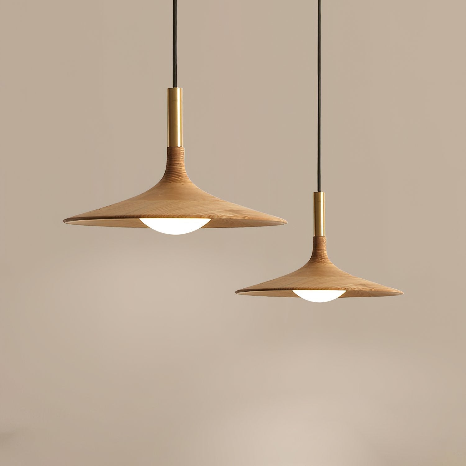 modern-solid-wood-disc-led-pendant-lamp-with-brass-accents-and-three-color-light-modes