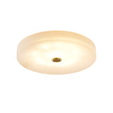 Sophie Natural Alabaster Stone Ceiling Lamp Round Flush Mount LED Light