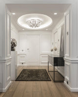 Luxury Contemporary Tassel Aluminum Chain Chandelier Modern Flush Mount Ceiling Light