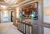 Luxury Contemporary Tassel Aluminum Chain Chandelier Modern Flush Mount Ceiling Light