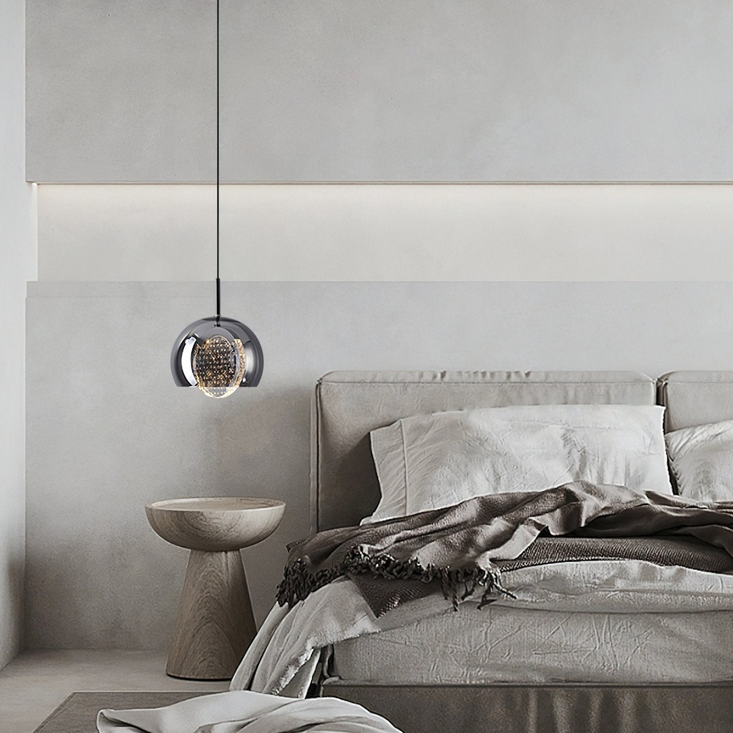 modern-space-bubble-glass-pendant-light-integrated-led-3-color-changing-fixture