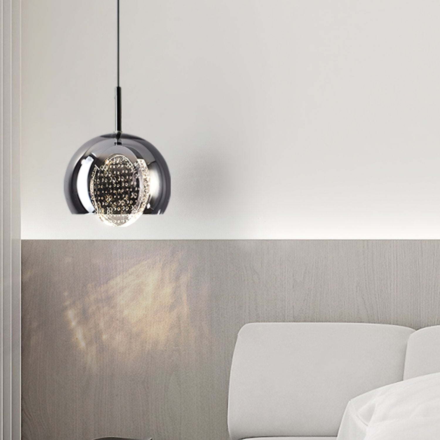 modern-space-bubble-glass-pendant-light-integrated-led-3-color-changing-fixture