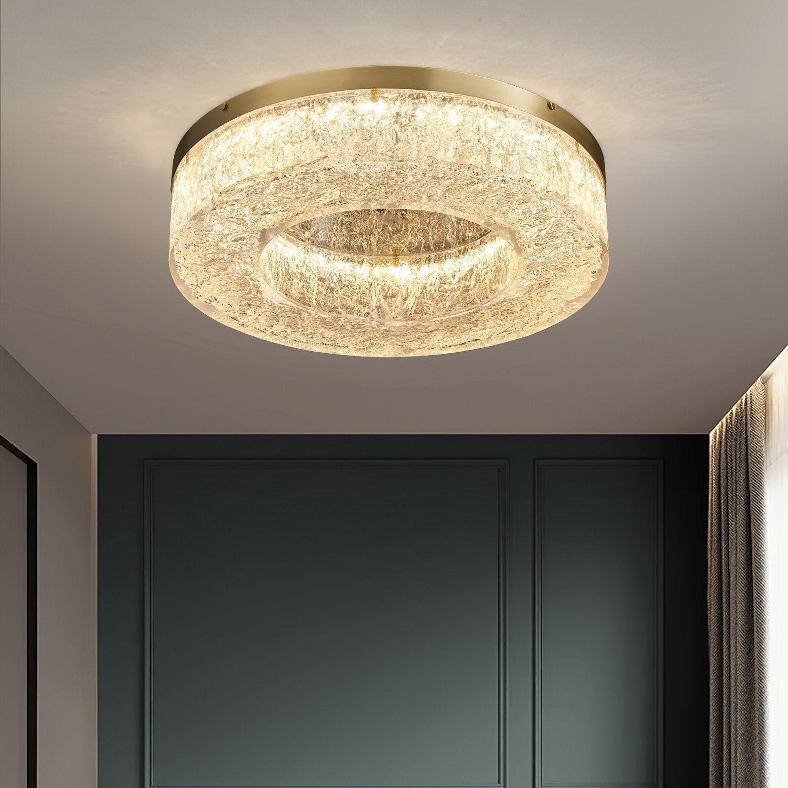 modern-geometric-brass-and-resin-flush-mount-led-ceiling-light-in-gold-finish