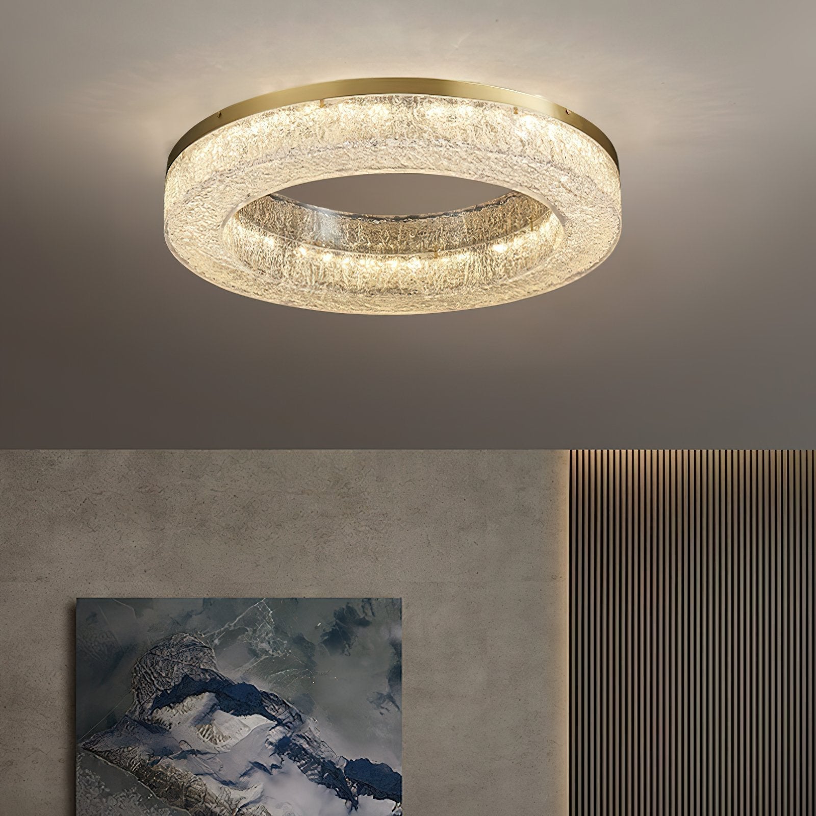 modern-geometric-brass-and-resin-flush-mount-led-ceiling-light-in-gold-finish