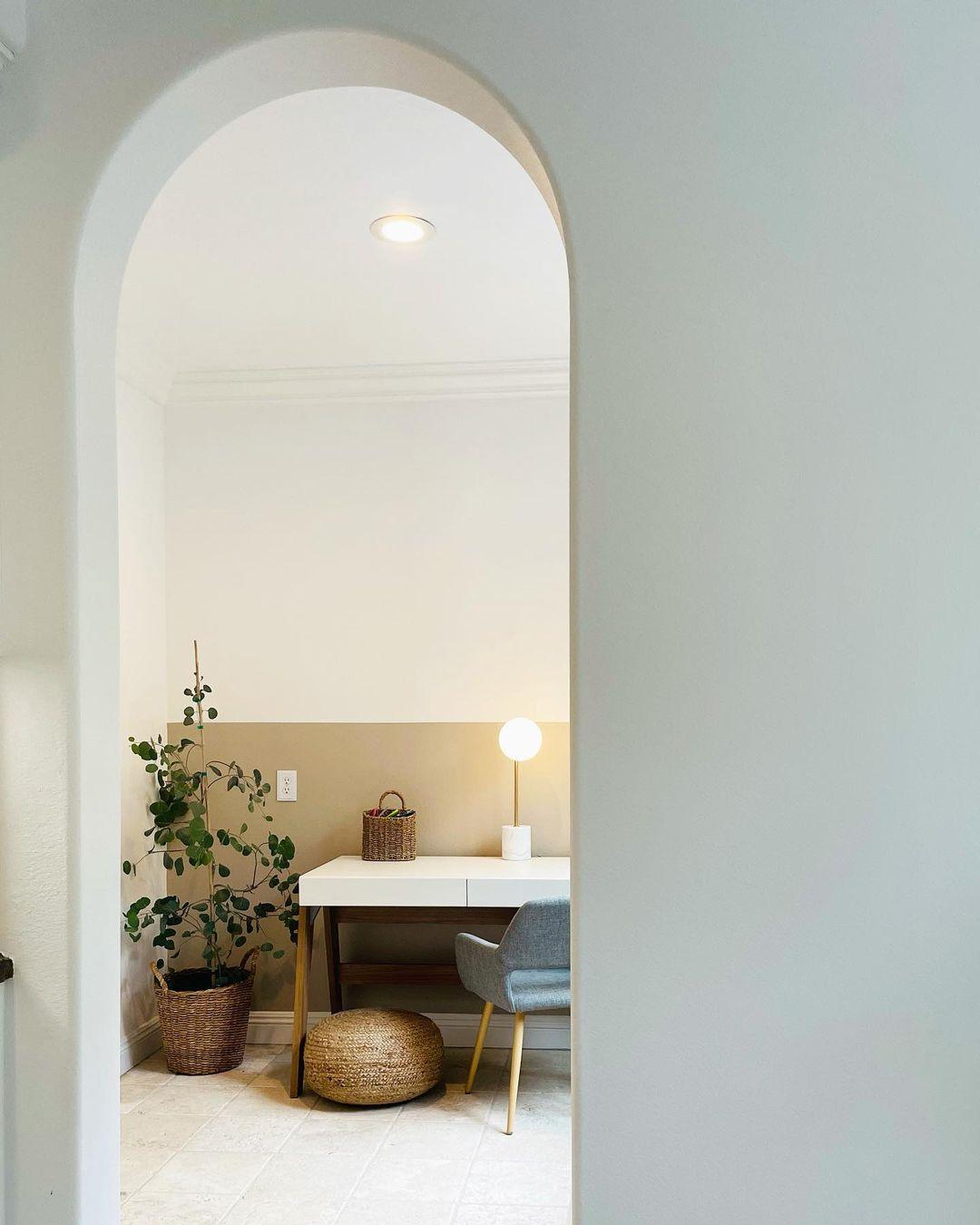 Modern Sphere and Stem Table Lamp with Gold Finish and Marble Base for Elegant Office and Home Lighting
