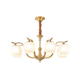 mid-century-modern-spherical-brass-chandelier-with-white-glass-globe-light-fixture