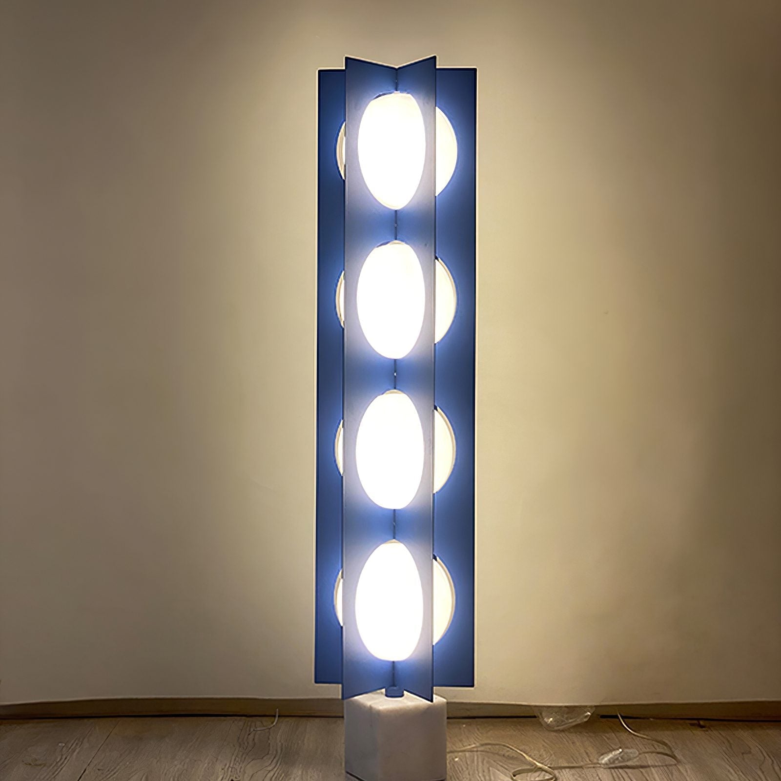 modern-spherical-geometric-table-lamp-with-white-marble-base-and-blue-iron-body-multi-globe-led-desk-light