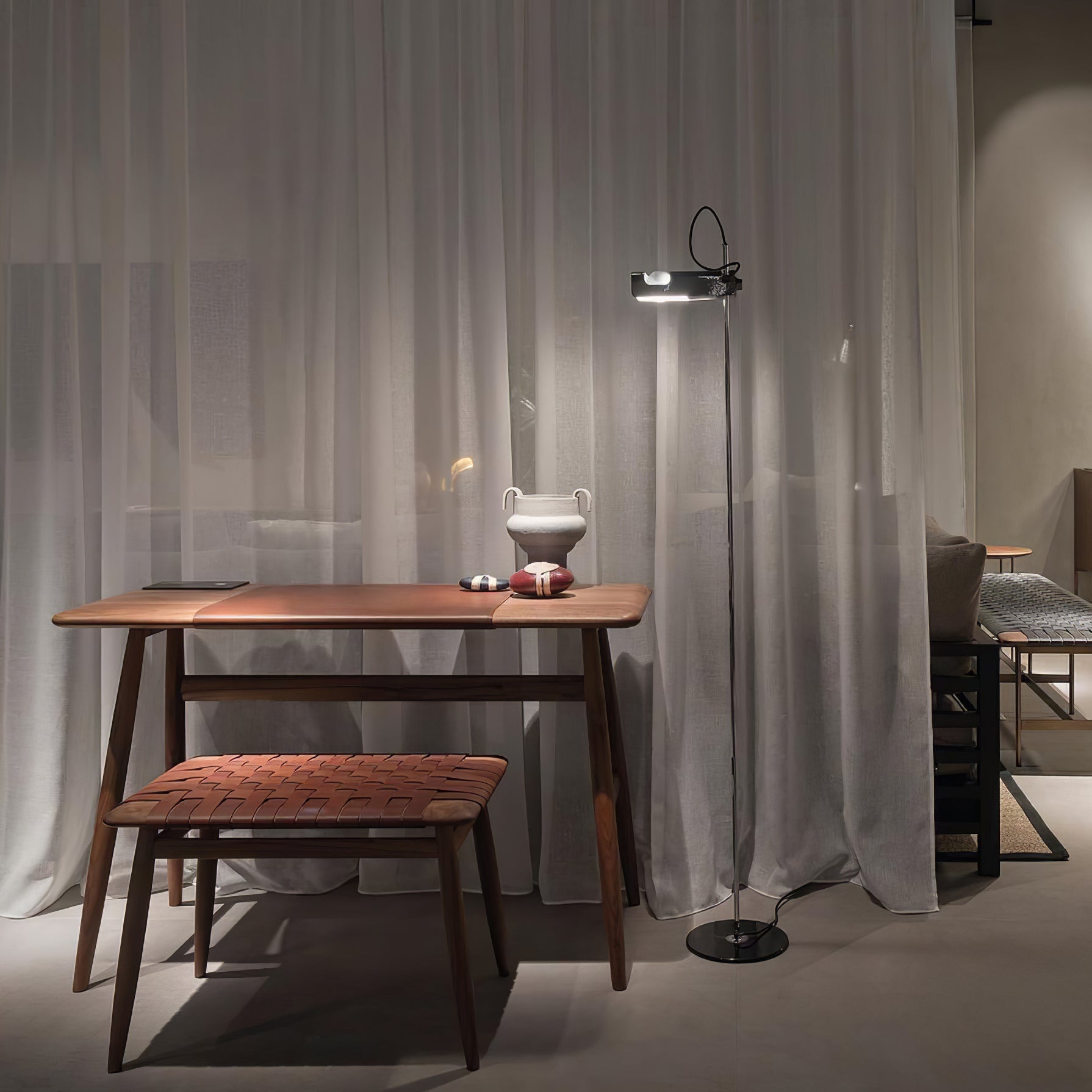 Modern Adjustable Spider Floor Lamp with Metal Reflector for Minimalist Interiors