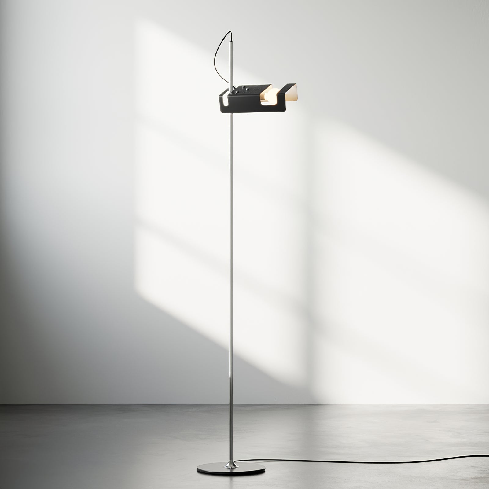 Modern Adjustable Spider Floor Lamp with Metal Reflector for Minimalist Interiors