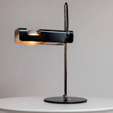 Modern Spider Metal Adjustable Table Lamp with Tilting Spotlight for Bedroom Nightstand or Desk