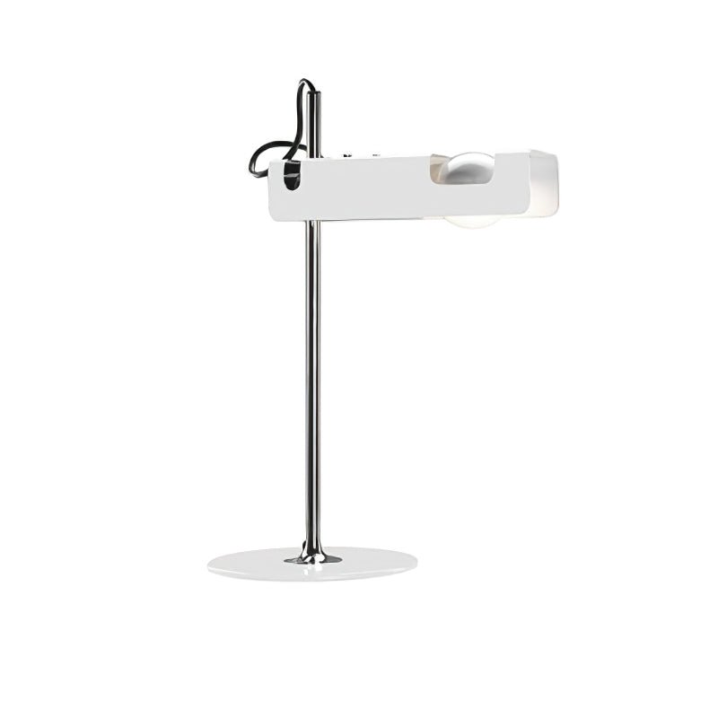 Modern Spider Metal Adjustable Table Lamp with Tilting Spotlight for Bedroom Nightstand or Desk